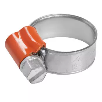 Хомут 12-22/9,7 мм, червячный, усиленный, W1 (оцинк.), 1 шт. AIRLINE