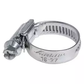 Хомут 16-27/9 мм, червячный, оцинкованный (W1), 1 шт. AIRLINE