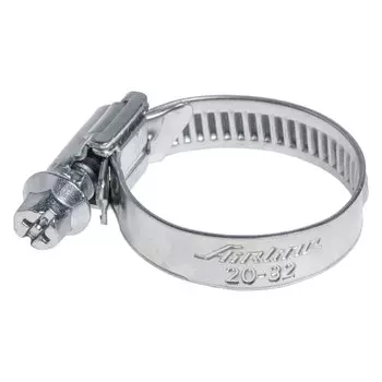 Хомут 20-32/9 мм, червячный, оцинкованный (W1), 1 шт. AIRLINE