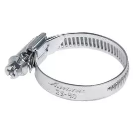 Хомут 25-40/9 мм,червячный, оцинкованный (W1), 1 шт. AIRLINE