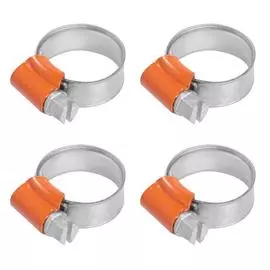 Хомуты 12-22/9,7 мм, червячные, усиленные, W1 (оцинк.), комплект 4 шт. AIRLINE