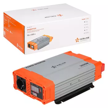 Инвертор 12В-220В, 1000 Вт AIRLINE