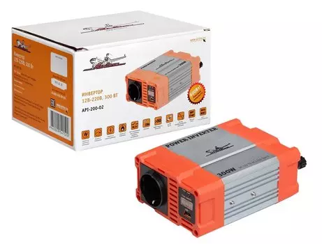 Инвертор 12В-220В, 300 Вт AIRLINE