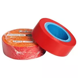 Изолента ПВХ, красная, 19 мм*10 м AIRLINE