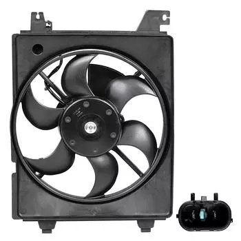 Электровентилятор кондиционера для автомобилей Elantra (XD) (00-) (с кожухом) LUZAR