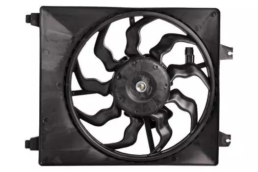 Электровентилятор кондиционера для автомобилей Santa Fe II (06-) 2.2D/2.7i (с кожухом) LUZAR