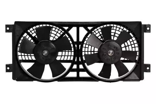 Электровентилятор кондиционера для автомобилей SsangYong Kyron (05-)/Actyon (05-) (2 вент.) (с кожухом) LUZAR