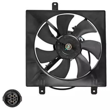 Электровентилятор кондиционера для автомобилей Tiggo (T11) (05-) (с кожухом) LUZAR