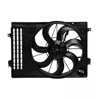 Электровентилятор охлаждения для автомобилей Sportage II (04-)/Tucson (04-) 2.7i (с кожухом и резистором) (тип Doowon) LUZAR