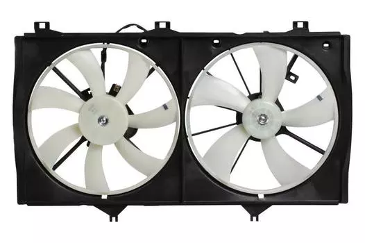 Электровентилятор охлаждения для автомобилей Camry (XV40) (07-) 2.4i (2 вент.) (с кожухом) LUZAR