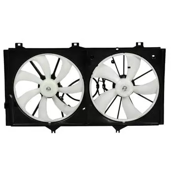 Электровентилятор охлаждения для автомобилей Camry (XV40) (07-) 3.5i (2 вент.) (с кожухом) LUZAR