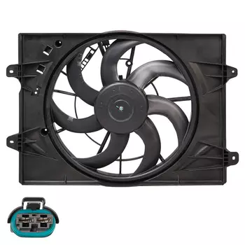 Электровентилятор охлаждения для автомобилей Chery Tiggo 8 Pro (21-) 1.6T (с кожухом) LUZAR