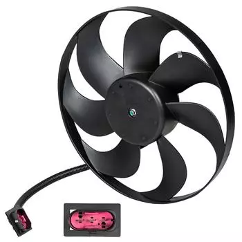 Электровентилятор охлаждения для автомобилей Octavia (96-)/VW Golf IV (96-) (без кожуха) A/C- LUZAR