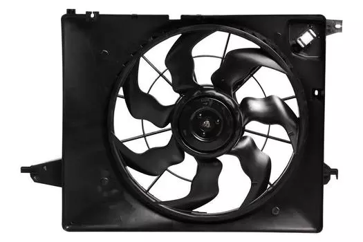 Электровентилятор охлаждения для автомобилей Santa Fe III (12-) 2.4i (с кожухом и резист.) LUZAR