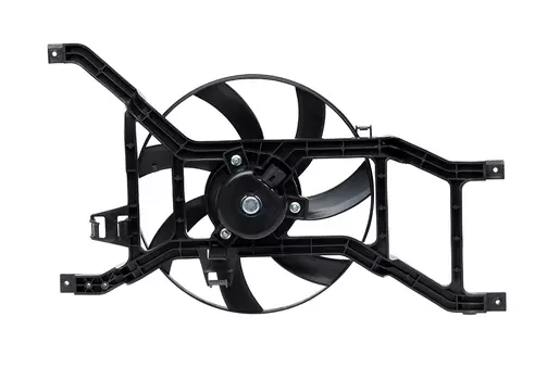 Электровентилятор охлаждения для автомобилей Logan (08-)/Largus (12-) (с кожухом) LUZAR