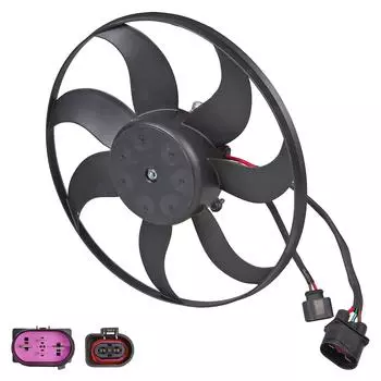 Электровентилятор охлаждения для автомобилей Octavia A5 (04-)/VW Golf V (03-) (без кожуха) (тип Brose; 300W) LUZAR