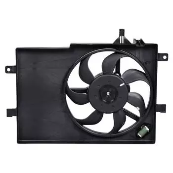 Электровентилятор охлаждения для автомобилей Albea (02-) (с кожухом и резист.) A/C+ LUZAR