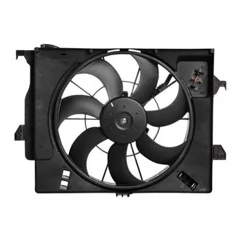 Электровентилятор охлаждения для автомобилей Solaris (10-)/Rio (10-) (с кожухом) A/C- LUZAR