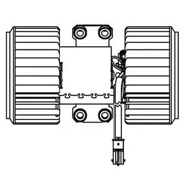 Электровентилятор отопителя для автомобилей BMW X5 (E53) (00-)/5 (E39) (95-) (manual A/C) LUZAR