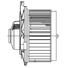 Электровентилятор отопителя для автомобилей SRX (09-) LUZAR