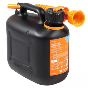 Канистра 5 л пластиковая для дизеля, крышка с защитой от детей AIRLINE