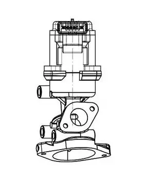 Клапан EGR (рециркуляции отработавших газов) для автомобилей Land Rover Discovery III (04-) 2.7TD (R) LUZAR
