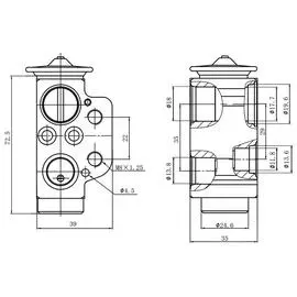 Клапан расширительный кондиционера (ТРВ) для автомобилей Transporter T5 (03-) LUZAR