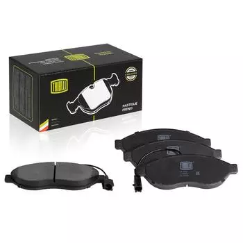 Колодки тормозные для автомобилей Fiat Ducato (06-) дисковые передние для тормозной системы Bosch 169х61 (в комплекте с двумя датчиками) TRIALLI