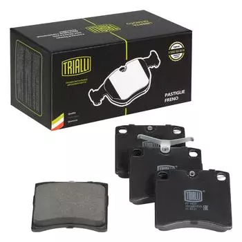 Колодки тормозные дисковые передние для автомобилей VW Transporter T4 (90-) 91.5 мм без датчика TRIALLI