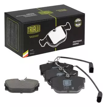 Колодки тормозные для автомобилей Volkswagen Transporter T4 (90-) дисковые задние (в комплекте с двумя датчиками) TRIALLI