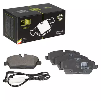 Колодки тормозные для автомобилей BMW 1 (E81/87) (04-)/Mini Cooper (06-) дисковые передние (с датчиком) TRIALLI