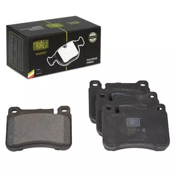 Колодки тормозные для автомобилей Mercedes C (W203) (00-) дисковые передние 102x80 для тормозной системы Brembo TRIALLI