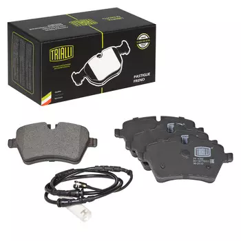 Колодки тормозные для автомобилей Mini Cooper S/D/SD (06-) / Countryman (10-) дисковые передние (в комплекте с датчиком) TRIALLI