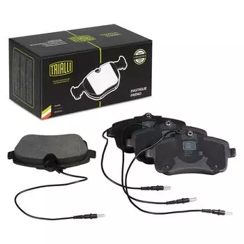 Колодки тормозные для автомобилей Peugeot 407 (04-) / Citroen C5 (08-) дисковые передние (в комплекте с четырьмя датчиками) TRIALLI