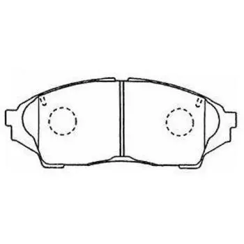 Колодки тормозные для автомобилей Toyota Mark II/Chaser/Cresta X100 (96-) дисковые передние TRIALLI