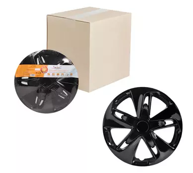 Колпаки колесные 13" "Супер Астра", черный глянец, карбон, компл. 2шт. AIRLINE