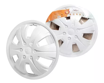 Колпаки колесные 16" "Бест", передние на газель, белый, компл. 2 шт. AIRLINE