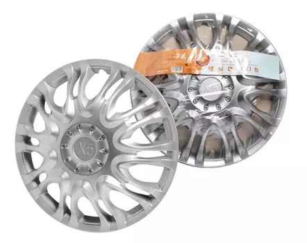 Колпаки колесные 16" "Х5", передние на газель, серебристый, компл. 2 шт. AIRLINE