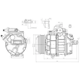 Компрессор кондиционера для автомобилей Ford Explorer (11-) 3.5i LUZAR