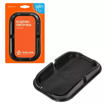 Коврик липучка чёрный подставка 100*150*30 мм AIRLINE