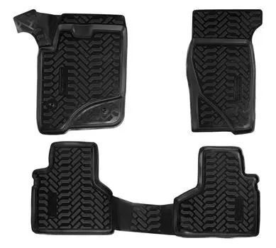 Ковры для Chevrolet Niva (02-), 4 шт., выс. борт, 3D, ТЭП, черн. AIRLINE