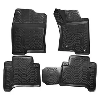 Ковры для Toyota Prado (02-) (RHD), 4 шт., выс.борт, 3D с подпятником, ТЭП, черн. AIRLINE