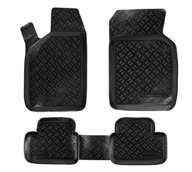 Ковры для ВАЗ 2108-099, ВАЗ 2113-15, 4 шт., выс. борт, ТЭП, черн. AIRLINE