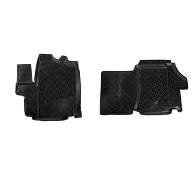 Ковры для Fiat Ducato III (2012-), 2 шт., выс. борт, 1й ряд, ТЭП, черн. AIRLINE