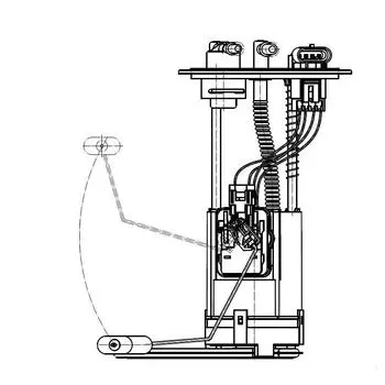 Модуль топливного насоса для автомобиля FIAT Albea (02-) 1.4i (овальная крышка с угловыми штуцерами) StartVolt
