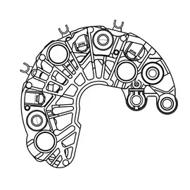 Мост диодный генератора для автомобилей Лада Vesta (15-)/X-Ray (16-) (тип VALEO) 1.6i/1.8i (VDB 0192) StartVolt