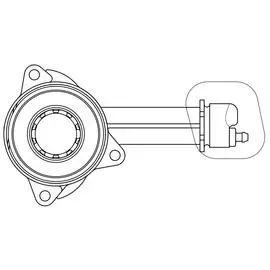 Муфта выключения сцепления для автомобилей Ford Transit (00-) 2.0D/ Transit (06-) 2.2TDCi (КПП VXT75/VMT6) алюминиевый корпус TRIALLI