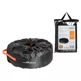 Чехлы для колес, размер R 13-17", комплект 4 шт., цвет черный/оранжевый AIRLINE