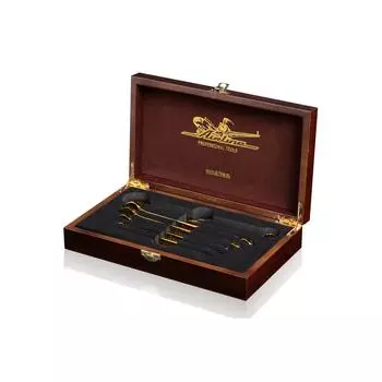 Набор ключей комбинированный в дер. коробке 6 предм. (8,10,12,13,14,17мм) AIRLINE