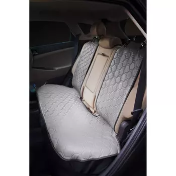 Накидка "Алькантара", задняя (3 предмета), экокожа с перфорацией, серая AIRLINE